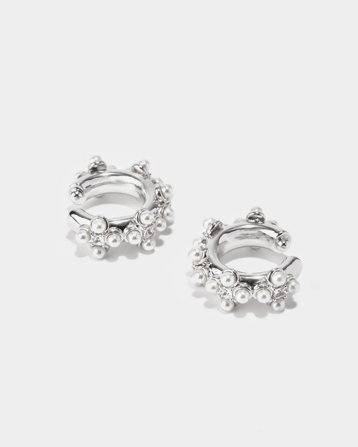RADIANCE Shell Pearl Ear Clips