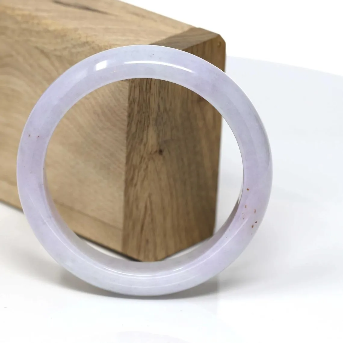 RealJade® Classic Bangle Natural Burmese Lavender Jadeite Jade Bracelet Bangle Natural Jade Jewelry