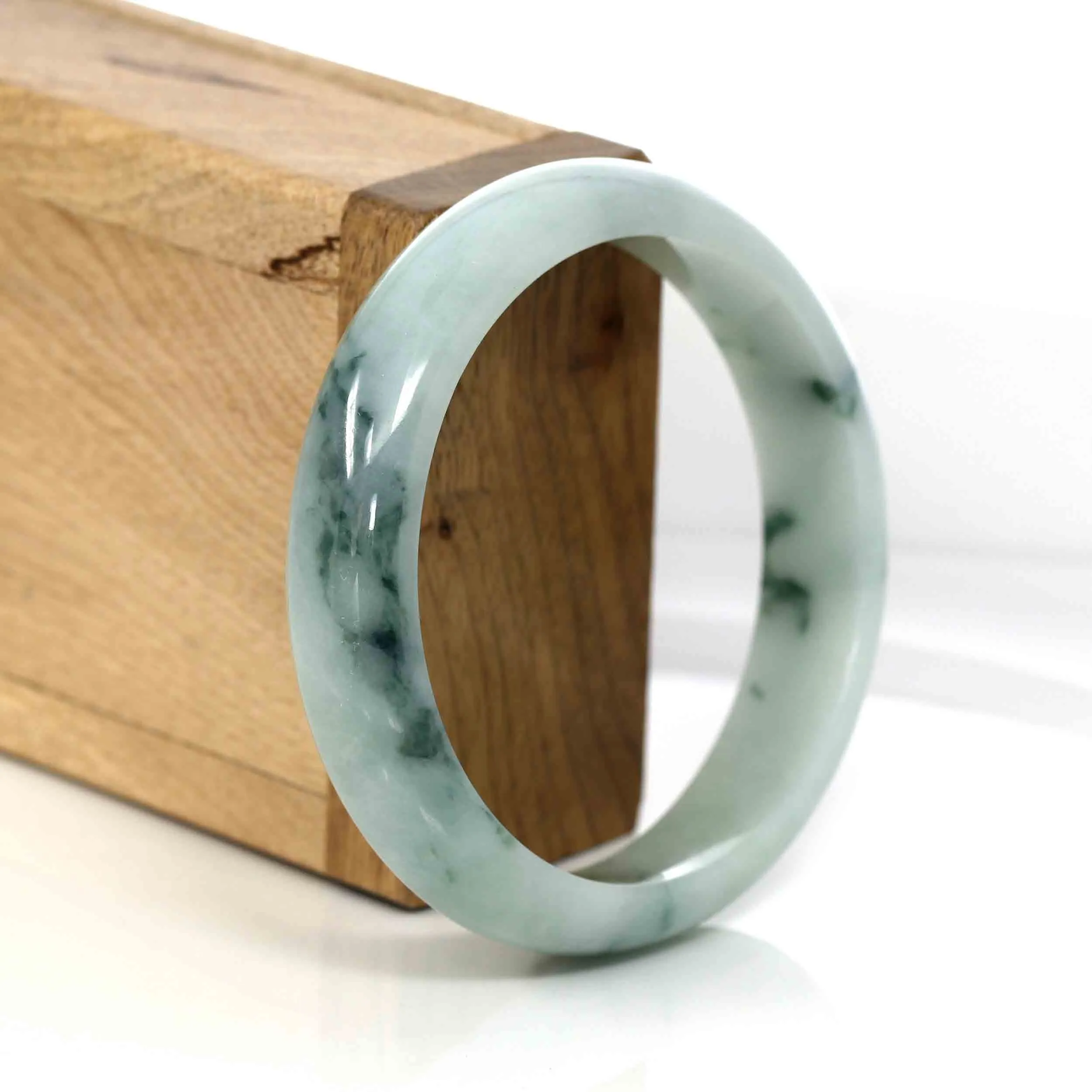 RealJade® Co. Classic Real Jade Jadeite Bangle Bracelet ( 58.6 mm )#309