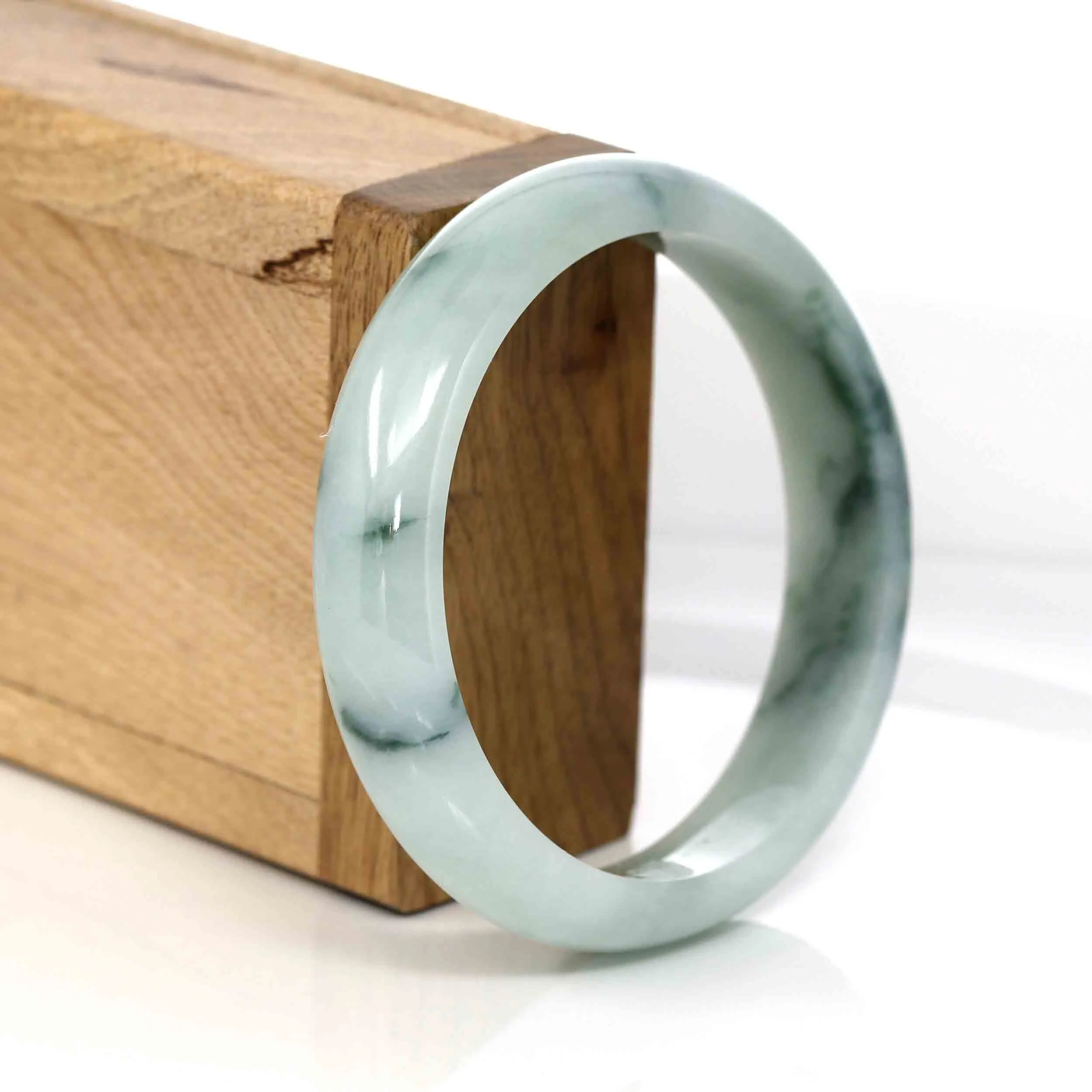 RealJade® Co. Classic Real Jade Jadeite Bangle Bracelet ( 58.6 mm )#309