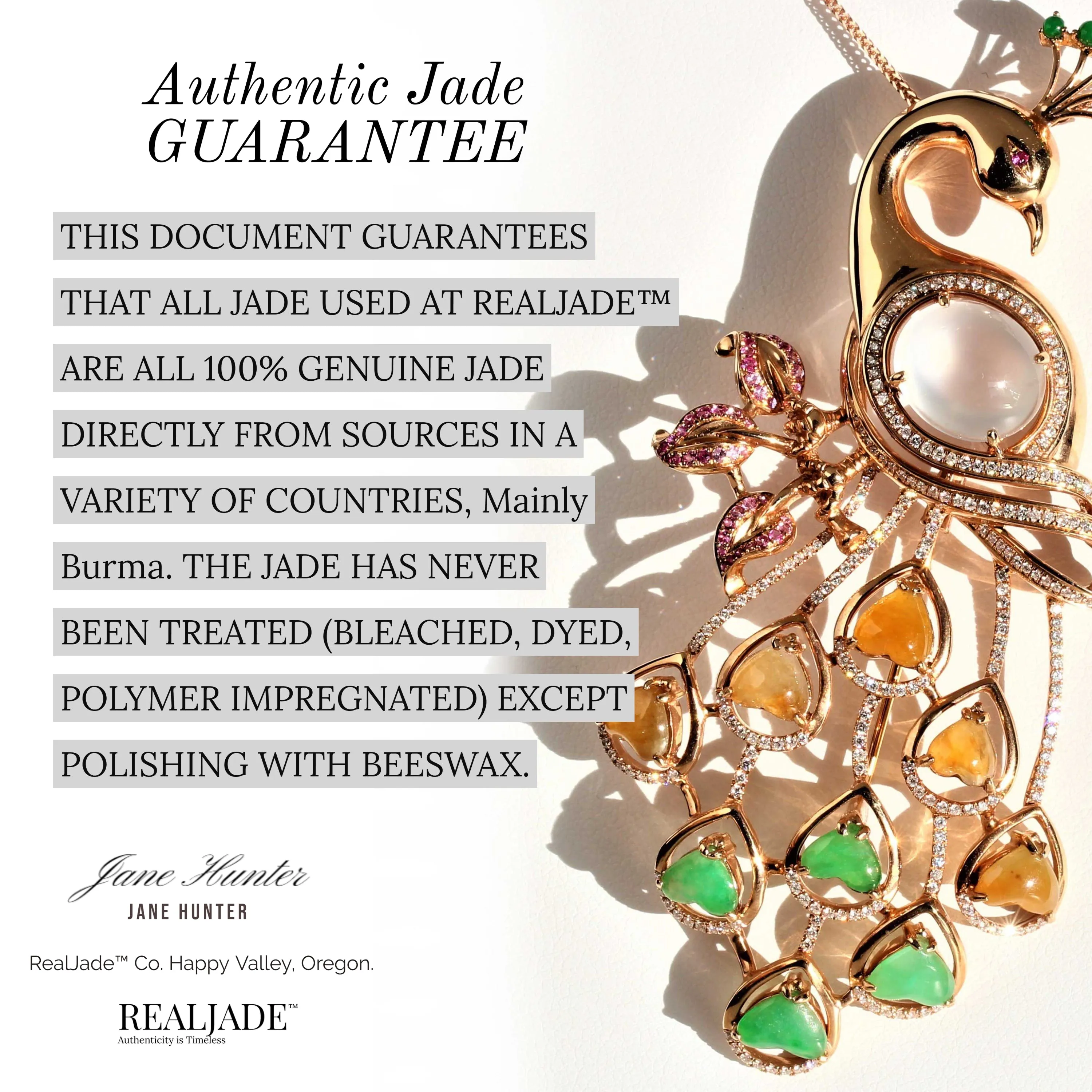 RealJade® "Lucky Fox" Genuine High-quality Jade Jadeite Colorful Bracelet Bangle with 24k Yellow Gold Fox Charm#406