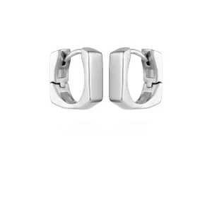 Rectangle Huggie Hoop Earrings