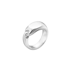 Reflect Signet Ring, Size 58 - Silver - 200012970058