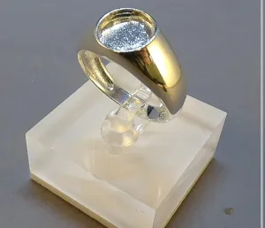 Round signet ring