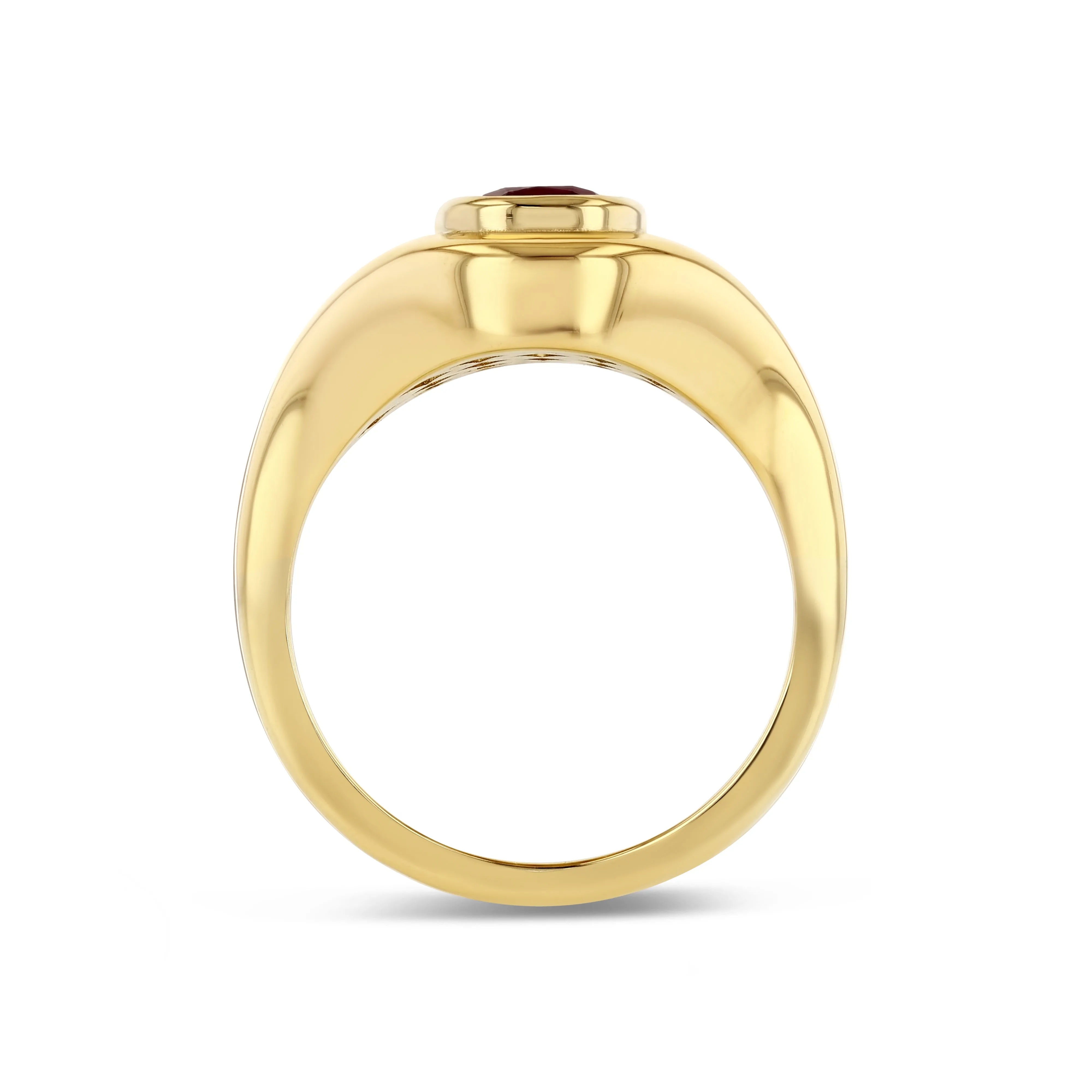 RUBY RIPPLE SIGNET RING