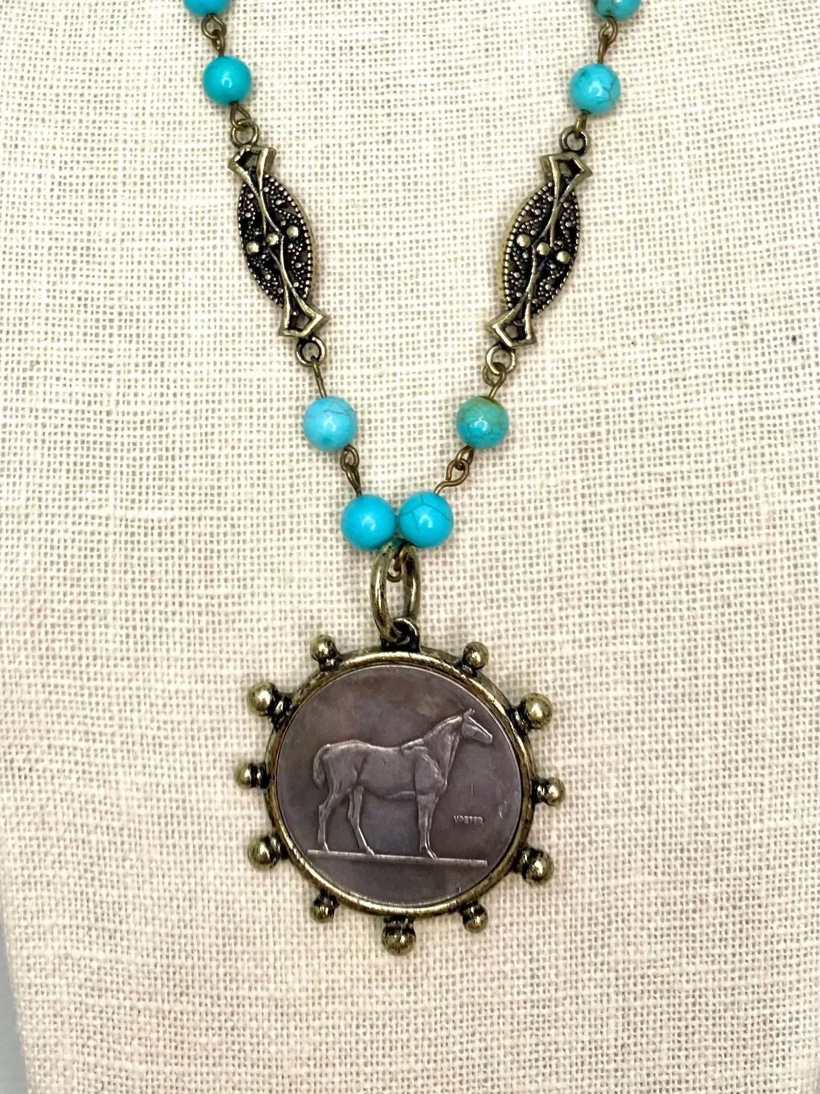 Saddle Up Necklace - Turquoise