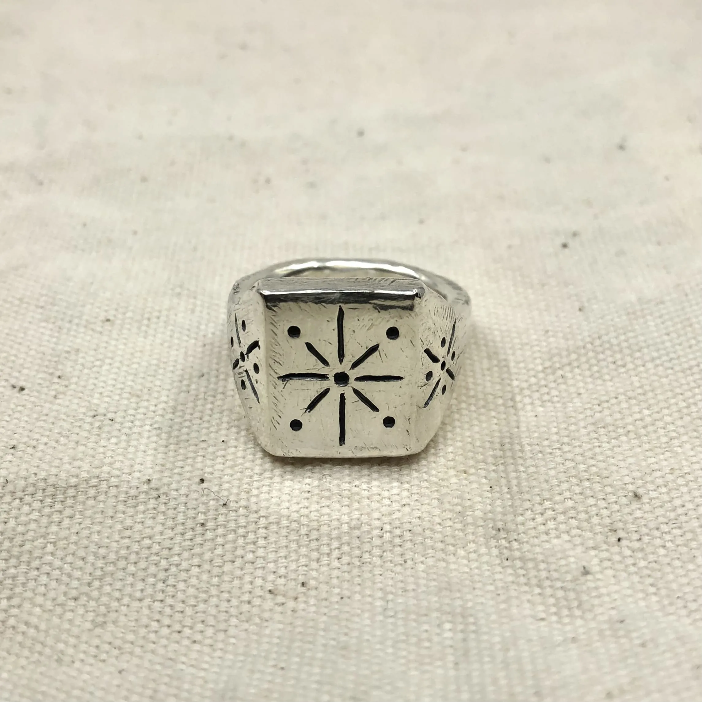 Shining Stars Signet Ring