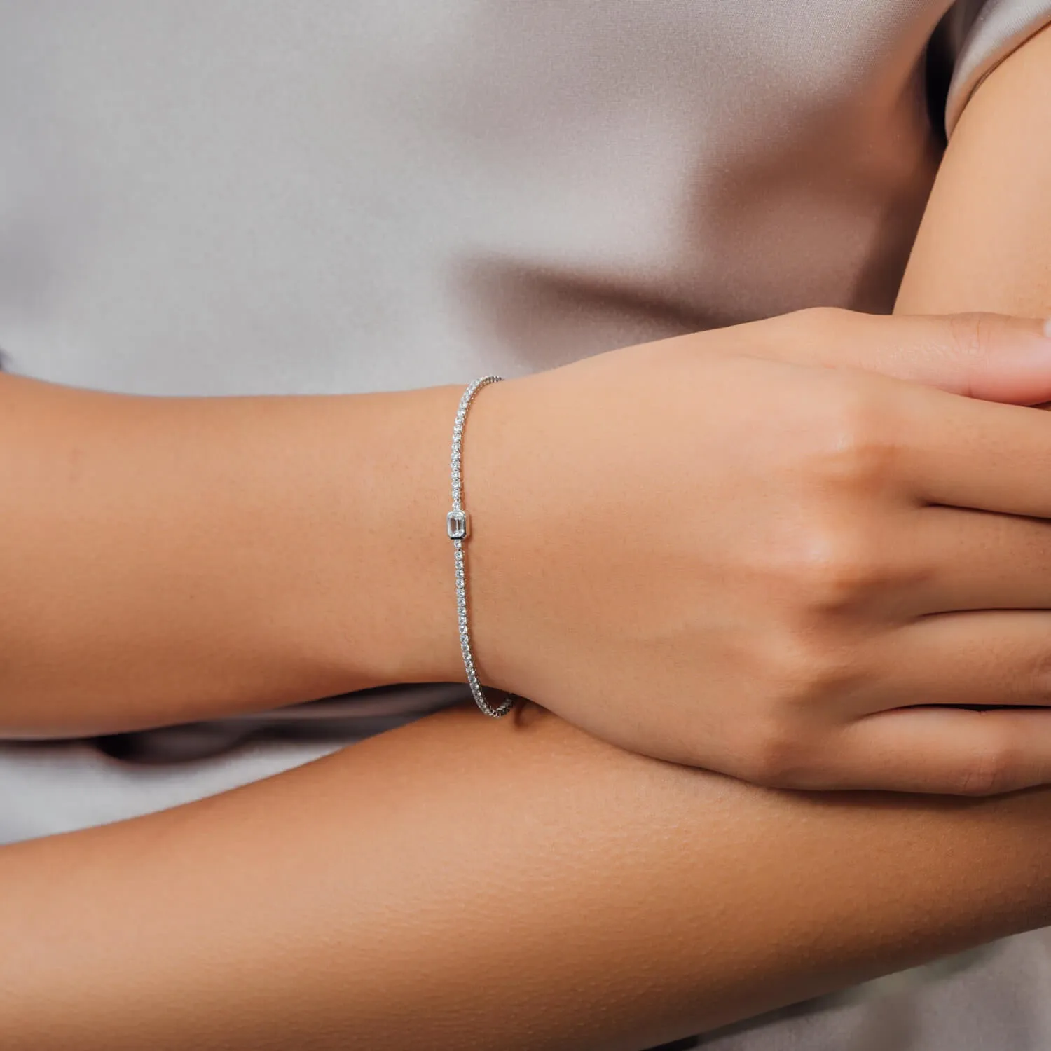 Silver Blanca Tennis Bracelet