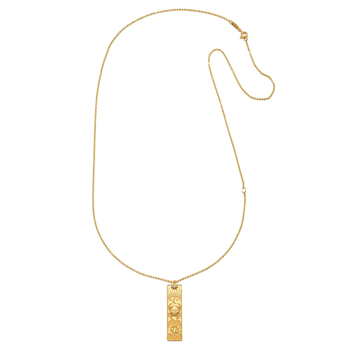 Story of Cancer  Zodiac Necklace