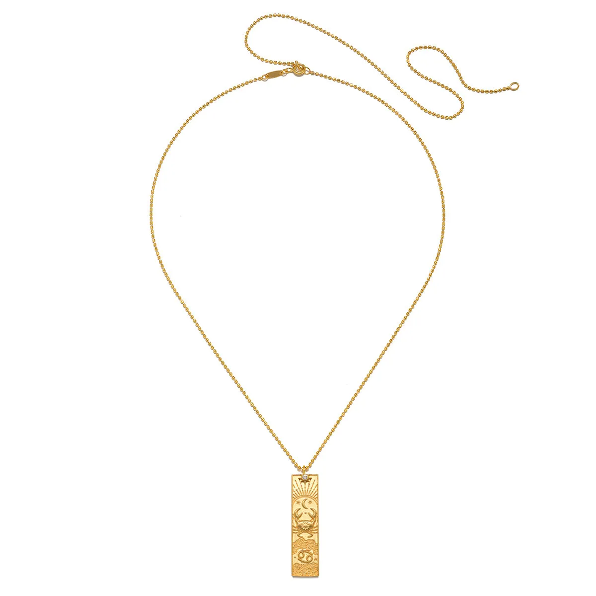 Story of Cancer  Zodiac Necklace