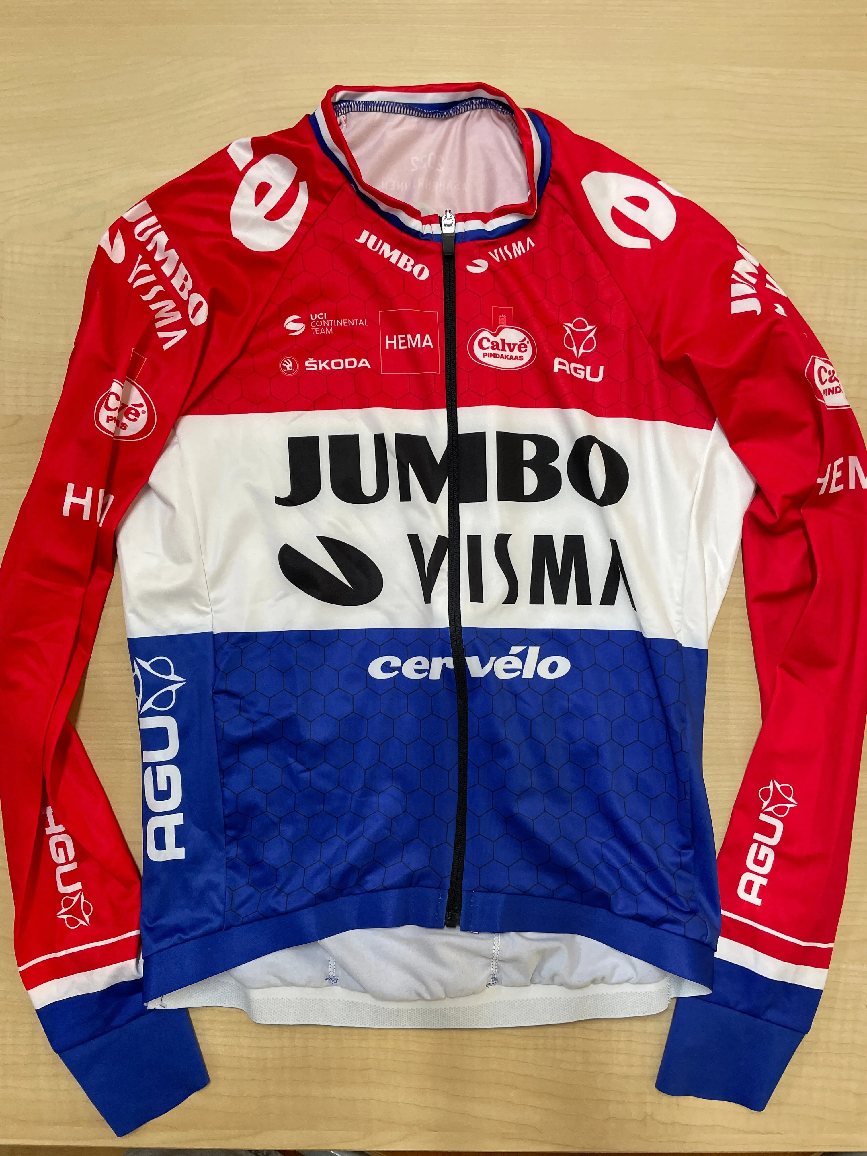 Team Jumbo Visma | Dutch Conti Road Champion | Summer LS Jersey | M. Van Dijk | M