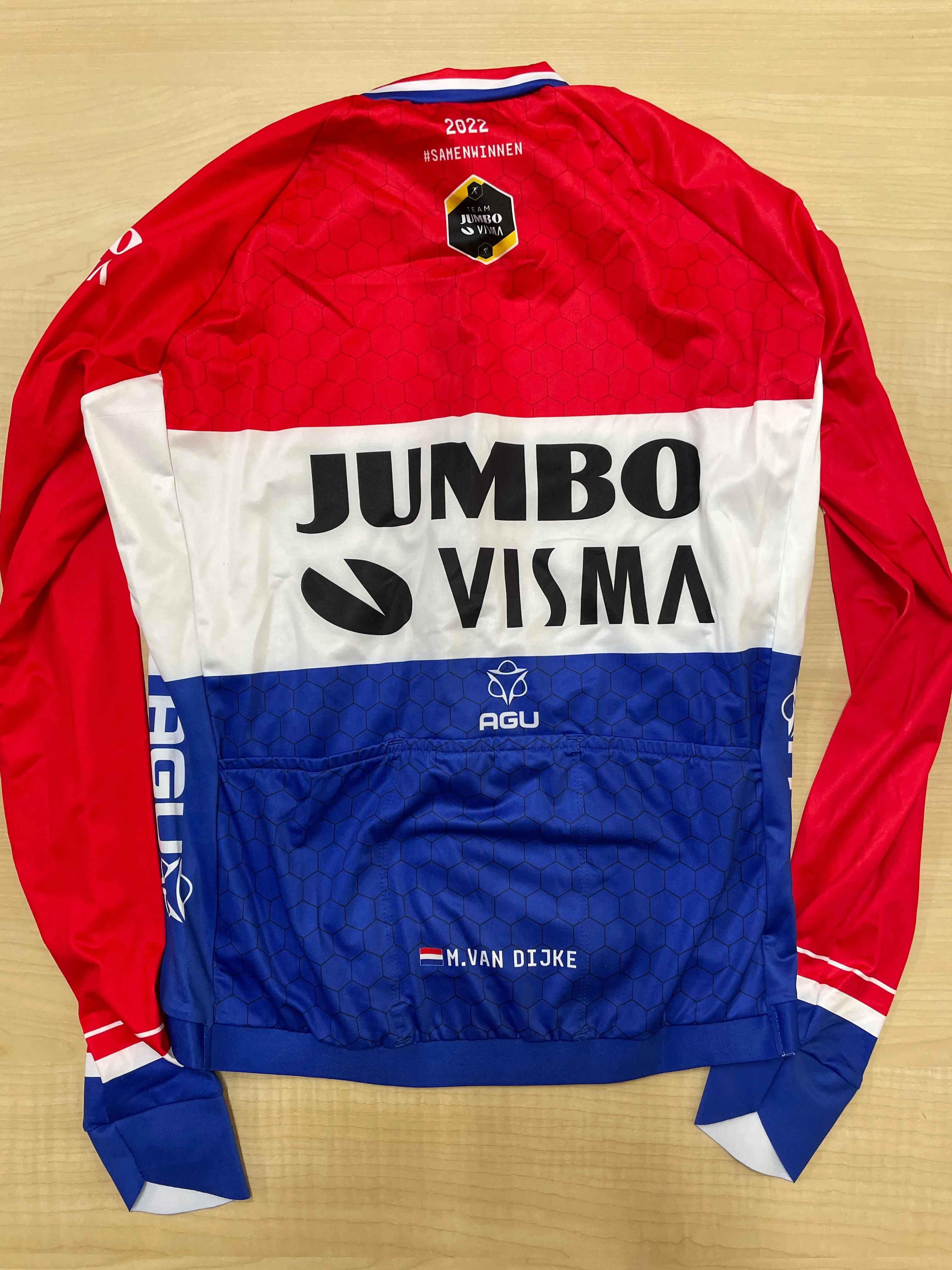 Team Jumbo Visma | Dutch Conti Road Champion | Summer LS Jersey | M. Van Dijk | M
