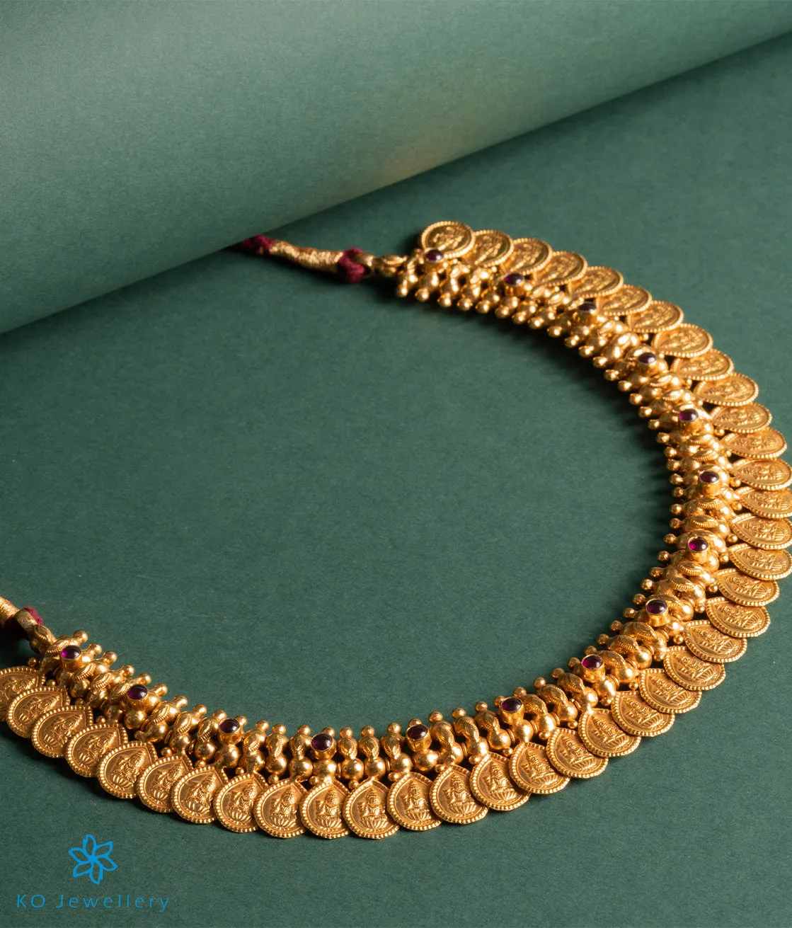 The Bhairavi Silver Kasumala Coin Necklace