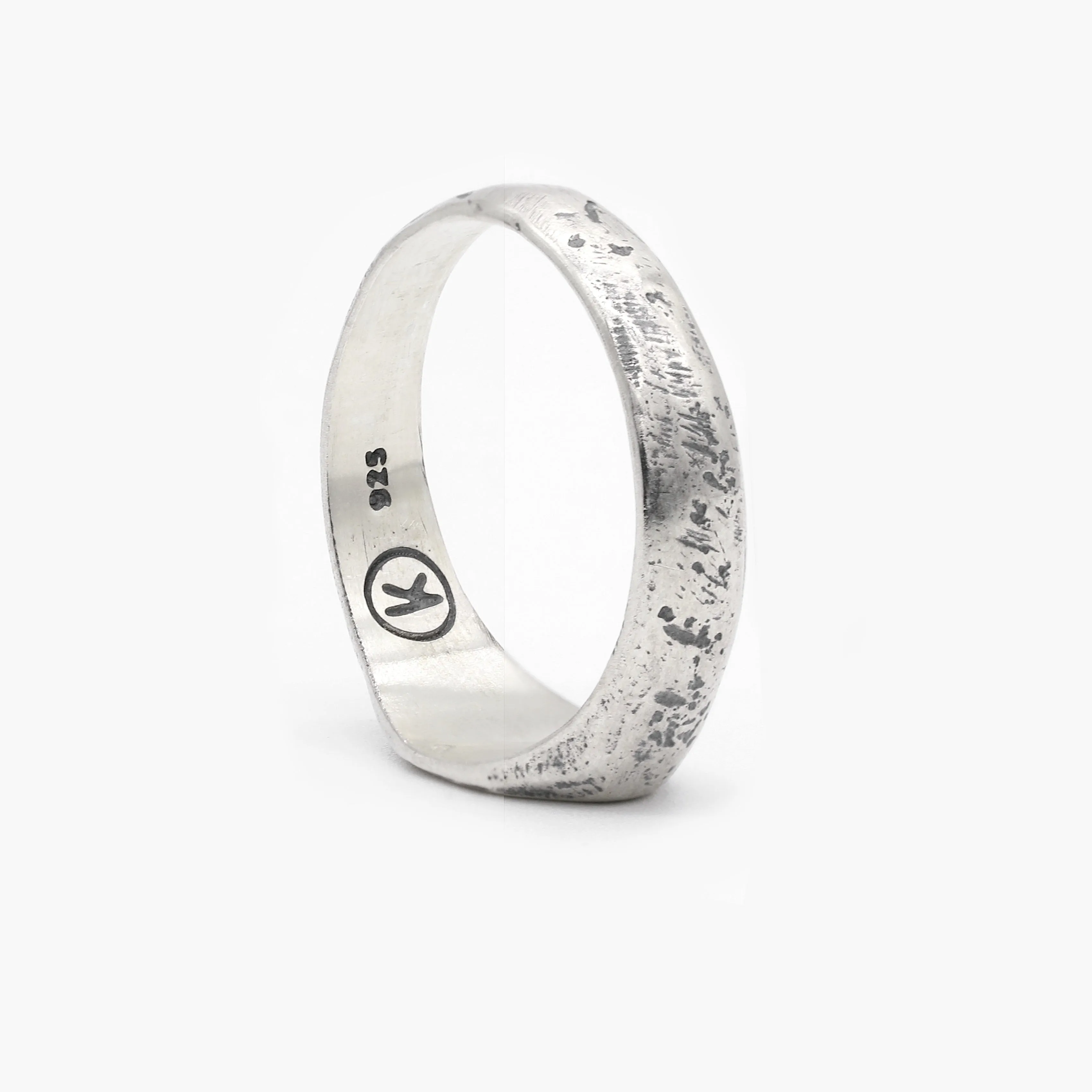 Thin Signet Ring With Engraved Evil Eye