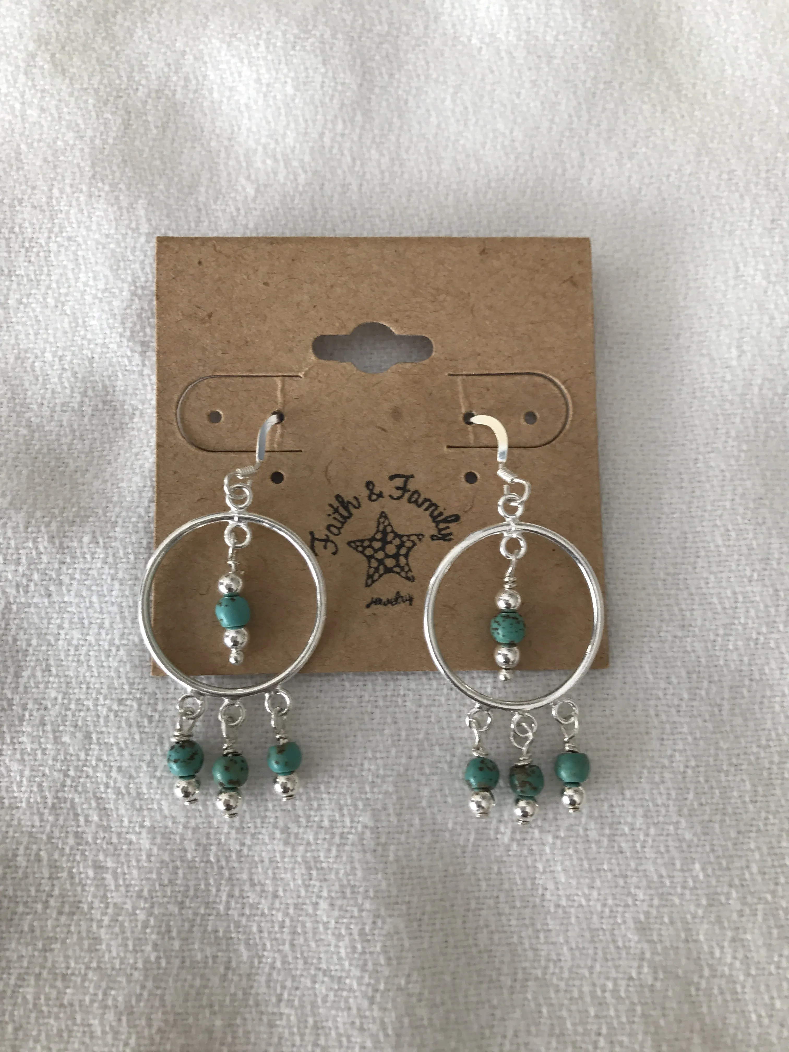 Trinity Turquoise Chandelier Earrings