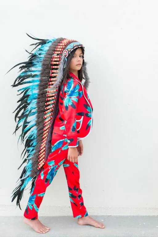 Turquoise War Bonnet - 130cm