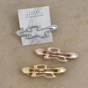 Wavy Flower Hair Barrette