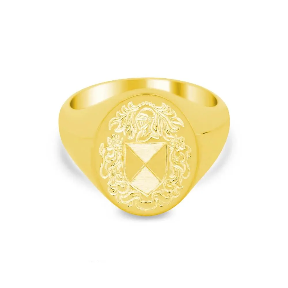 Women's Oval Signet Ring - Large