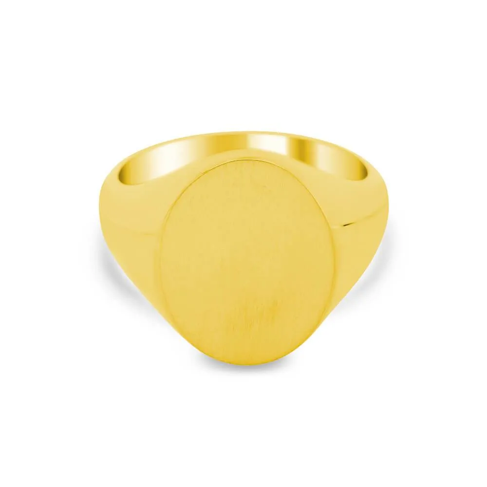 Women's Oval Signet Ring - Large