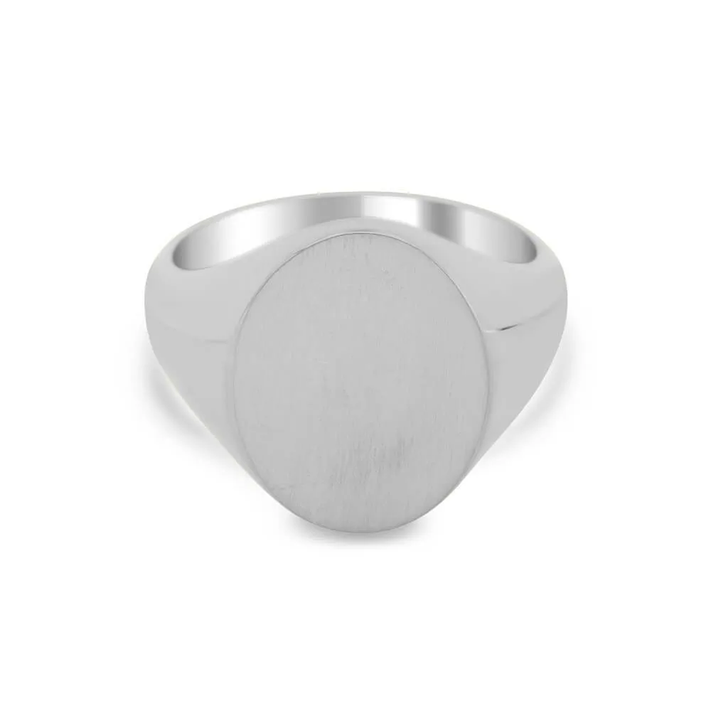 Women's Oval Signet Ring - Large