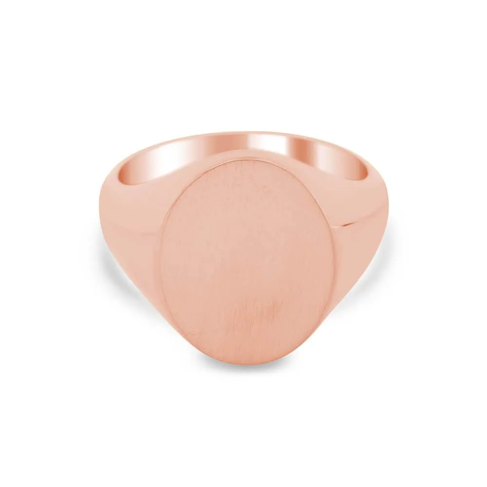 Women's Oval Signet Ring - Large