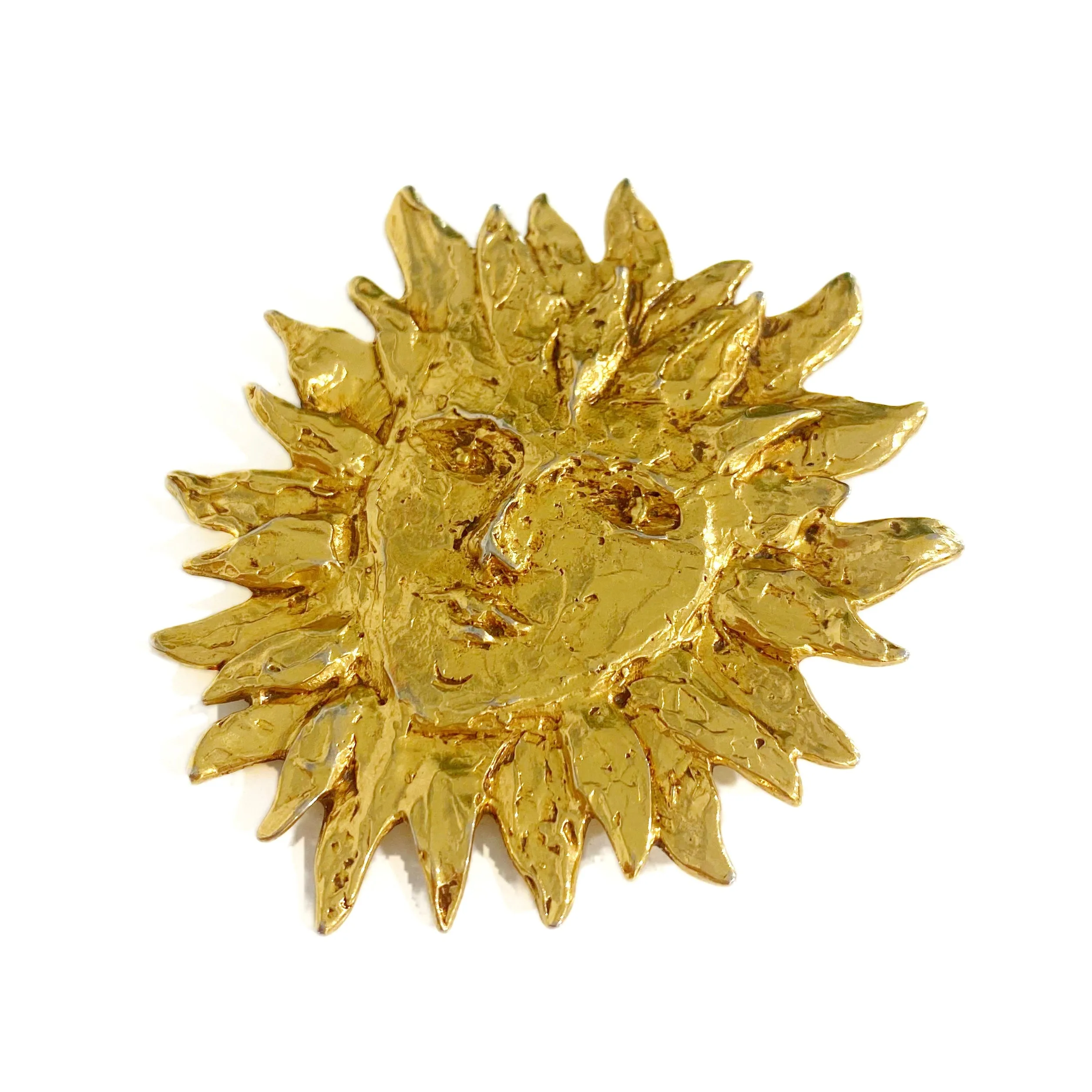 YSL Sun Face Brooch