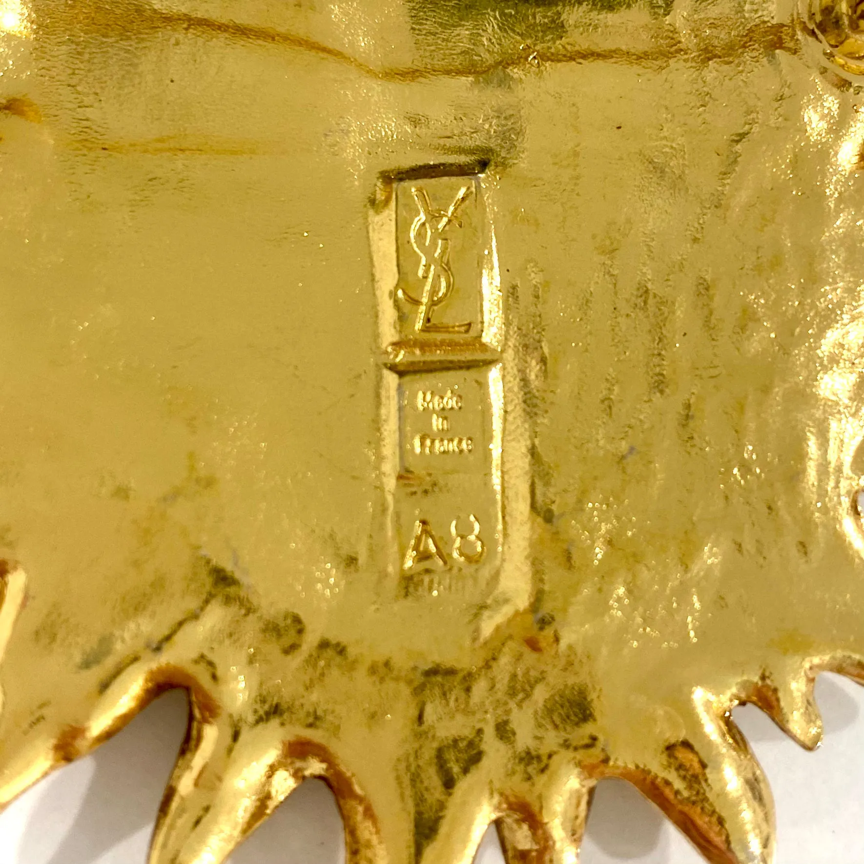 YSL Sun Face Brooch