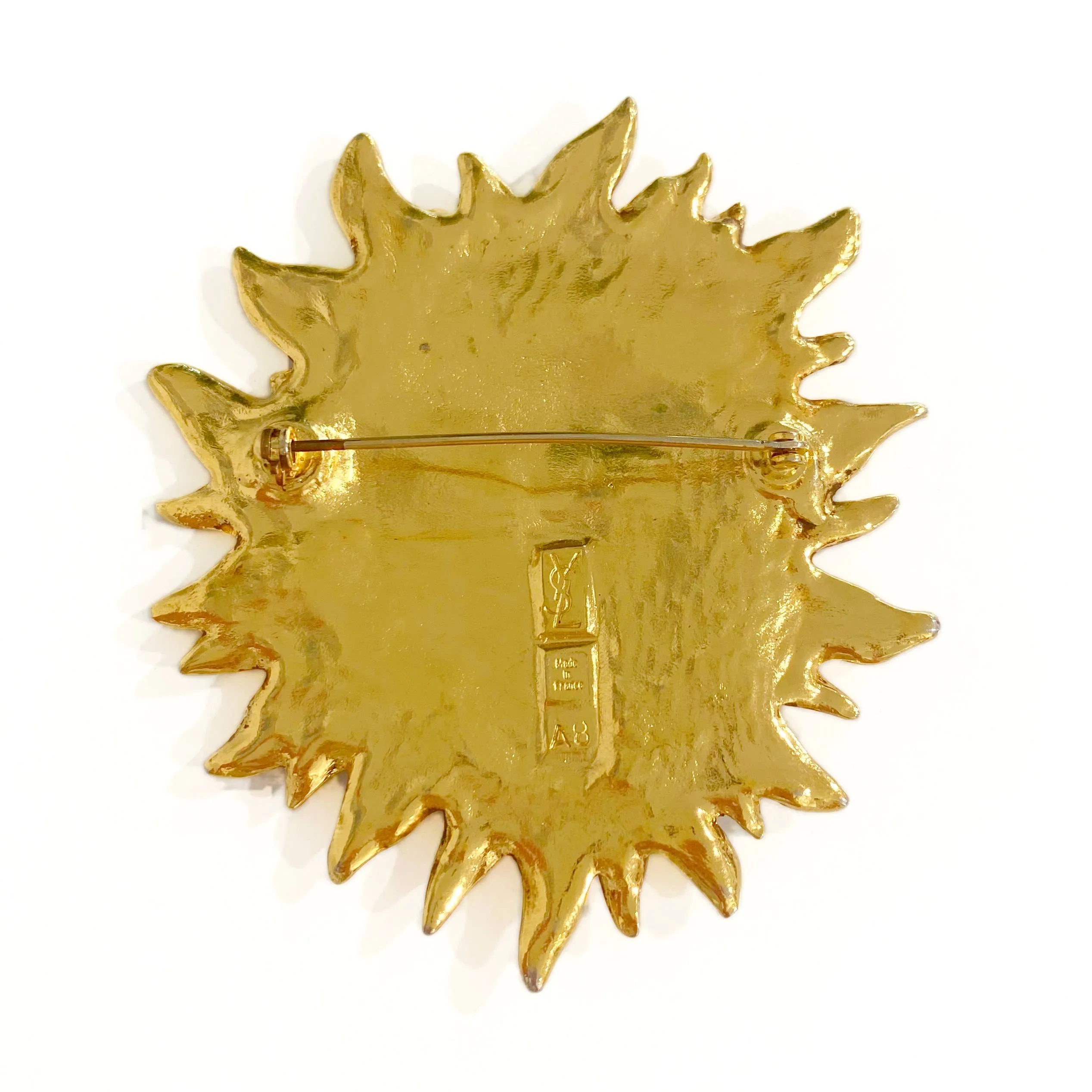 YSL Sun Face Brooch